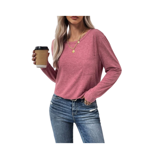 🌸 Camiseta de Mujer con Hombros Caídos