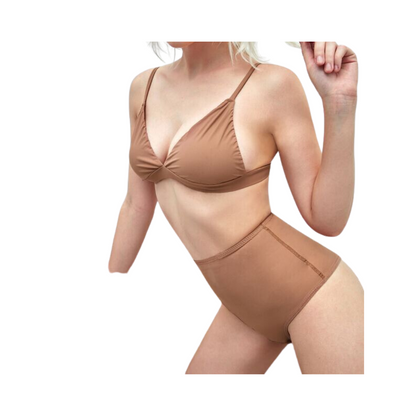 Conjunto Liso Talle Alto - Marrón