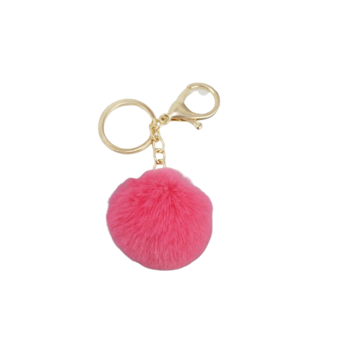 Llavero de Pompón Varios Colores