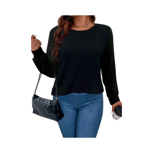 🖤 Camiseta de Mujer con Mangas Obispo