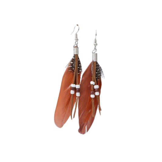 ✨ Pendientes Boho de Plumas – ¡Estilo Natural y Vibrante! ✨