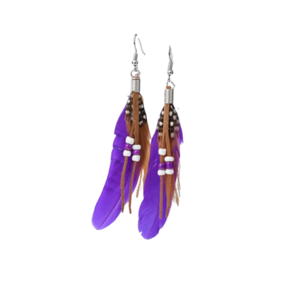 ✨ Pendientes Boho de Plumas – ¡Estilo Natural y Vibrante! ✨