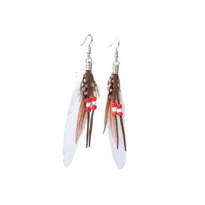 ✨ Pendientes Boho de Plumas – ¡Estilo Natural y Vibrante! ✨