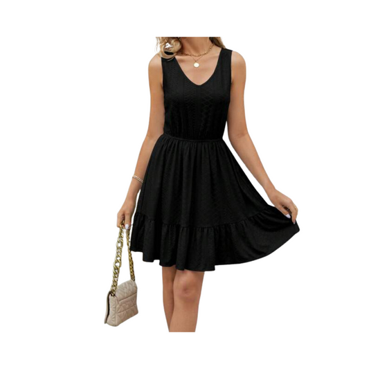 Vestido Mini con Bajo Volante