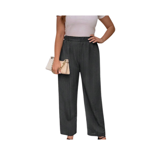 👖 Pantalón Recto Elegante - Negro y Gris