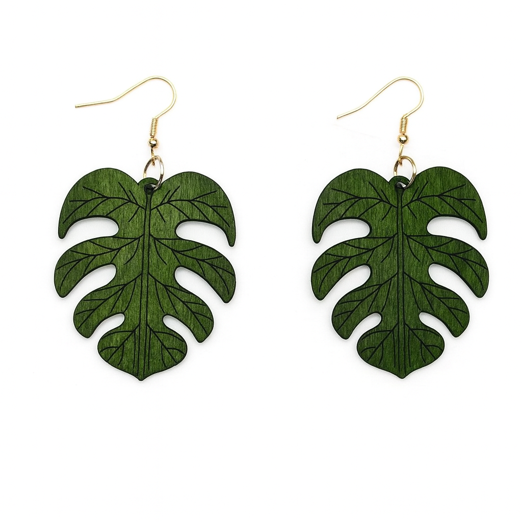 🌿 Pendientes Bohemios – Madera & Diseño Geométrico