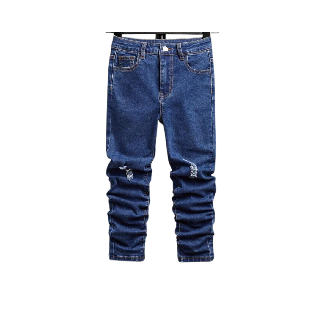 Jeans Ajustados con Detalles Rasgados