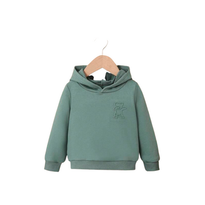 Sudadera Verde Menta con Capucha para Niños