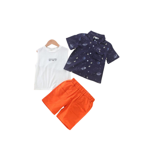 Conjunto Casual de 3 Piezas para Niño