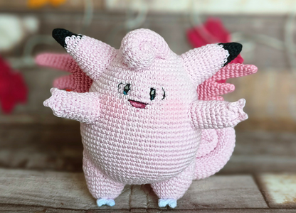 🌸✨ Clefable – Amigurumi Hecho a Mano