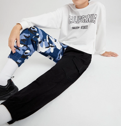 Pantalón Camuflaje de Mezclilla para Niños