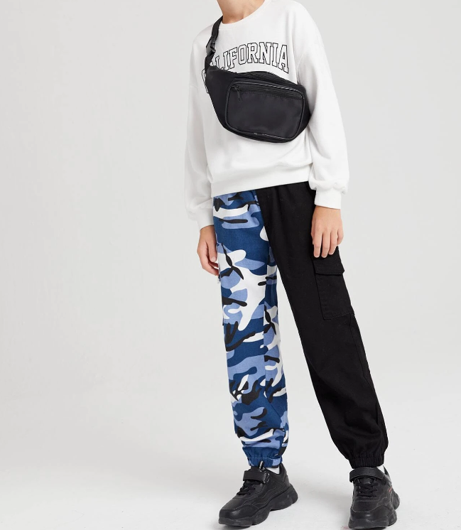 Pantalón Camuflaje de Mezclilla para Niños