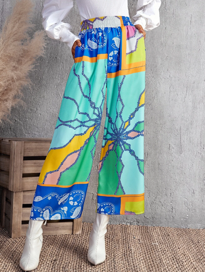 Pantalones Bohemios de Pierna Ancha