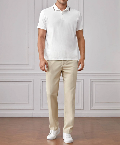 Polo Blanco Casual para Hombre