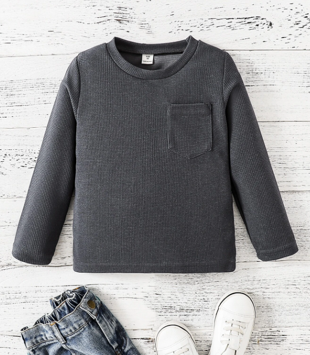 Sudadera Casual con Bolsillo - Gris Oscuro