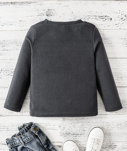 Sudadera Casual con Bolsillo - Gris Oscuro