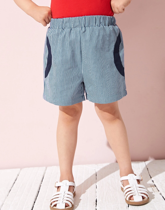 Bermuda Casual de Rayas para Niños