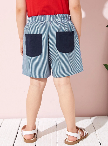 Bermuda Casual de Rayas para Niños
