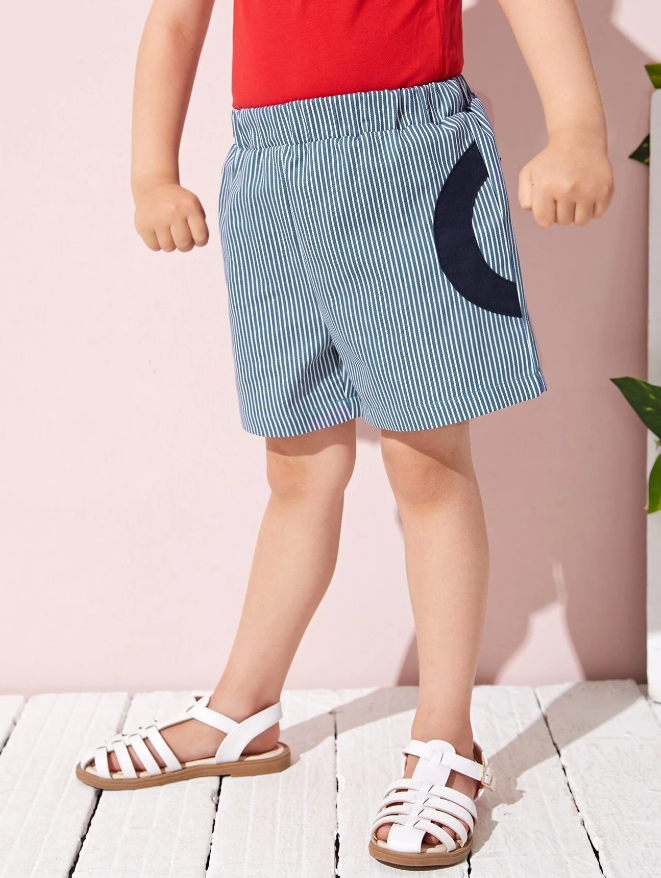 Bermuda Casual de Rayas para Niños