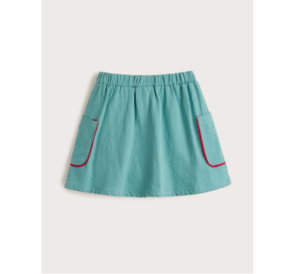 Falda Casual con Bolsillos para Niñas