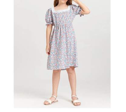 Vestido Dulce Floral de Margaritas para Niñas