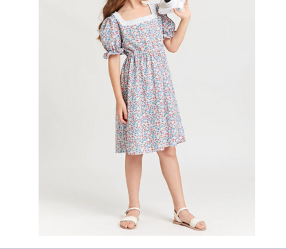 Vestido Dulce Floral de Margaritas para Niñas