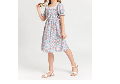 Vestido Dulce Floral de Margaritas para Niñas