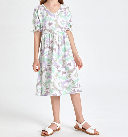 Vestido Bohemio Tie-Dye para Niñas