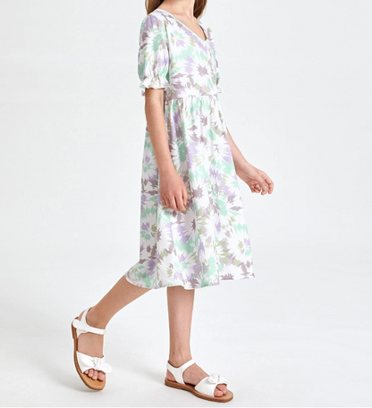 Vestido Bohemio Tie-Dye para Niñas