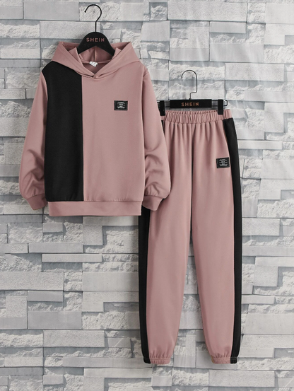 Conjunto de Sudadera y Pantalón Deportivo en Rosa Vieja
