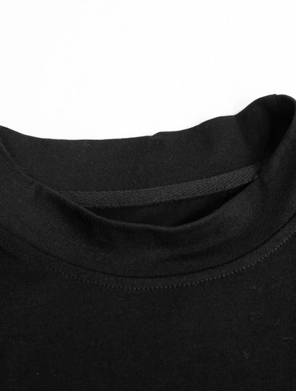Camiseta Casual de Color Combinado con Diseño "Balance"