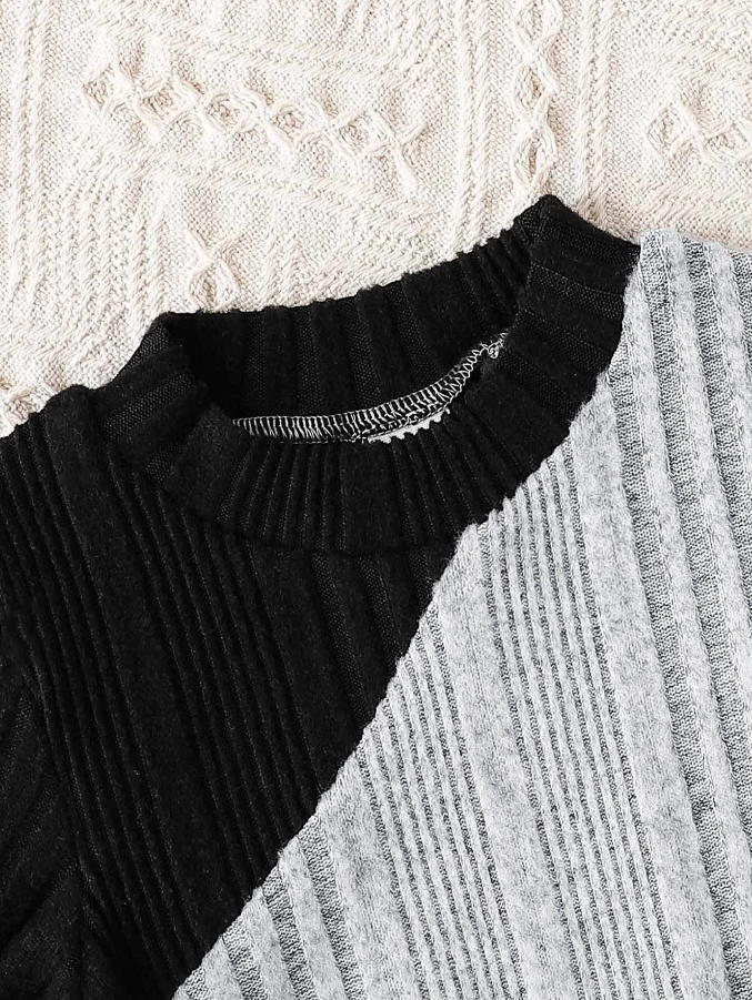 Vestido con Cinturón para Chicas - Gris