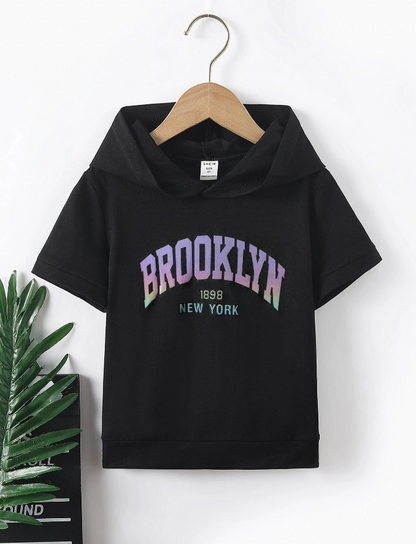 Sudadera con Capucha y Estampado "Brooklyn"