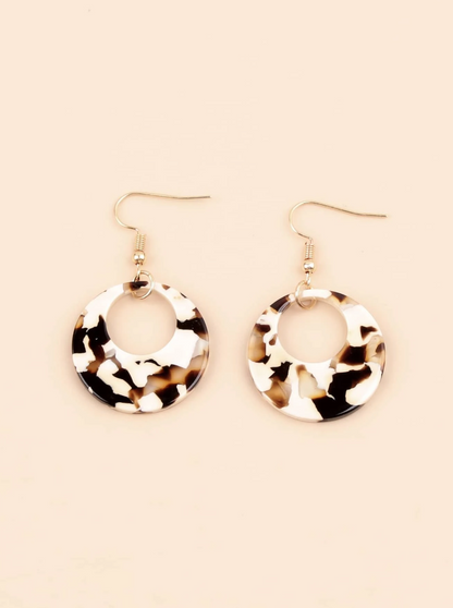 Pendientes de Aro Multicolor - Leopardo