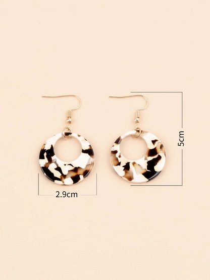 Pendientes de Aro Multicolor - Leopardo