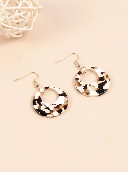Pendientes de Aro Multicolor - Leopardo