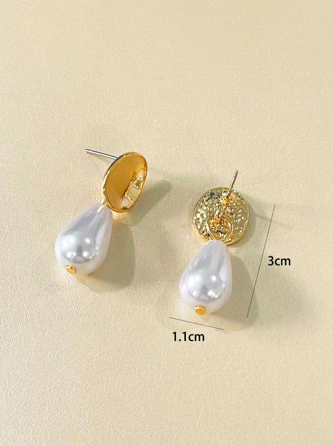 Pendientes de Perlas en Blanco