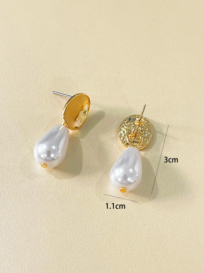 Pendientes de Perlas en Blanco