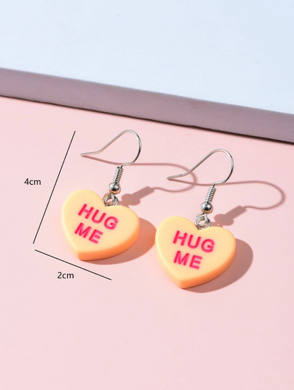 Pendientes en Forma de Corazón "Hug Me"