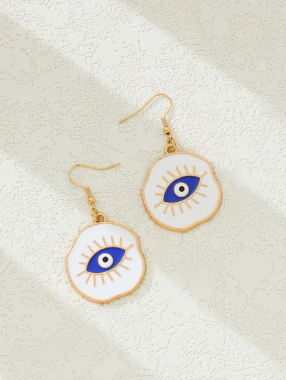 Pendientes con Diseño de Ojo Protector