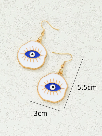 Pendientes con Diseño de Ojo Protector