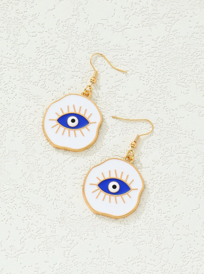 Pendientes con Diseño de Ojo Protector