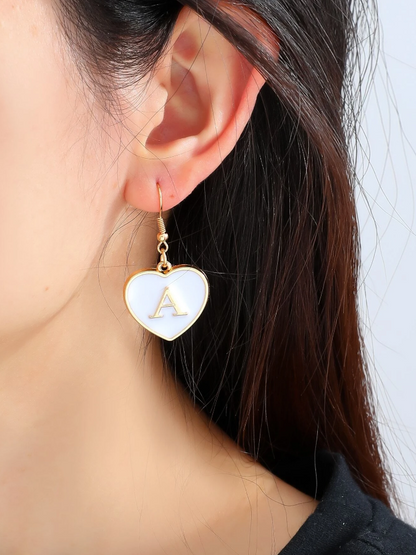 Pendientes de Corazón con Inicial
