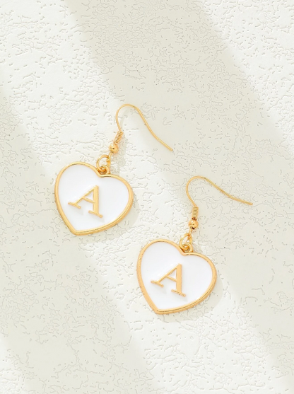 Pendientes de Corazón con Inicial