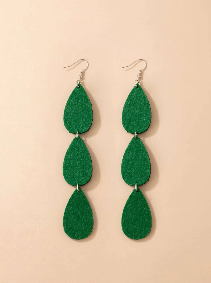 Pendientes Largos con Detalles Brillantes