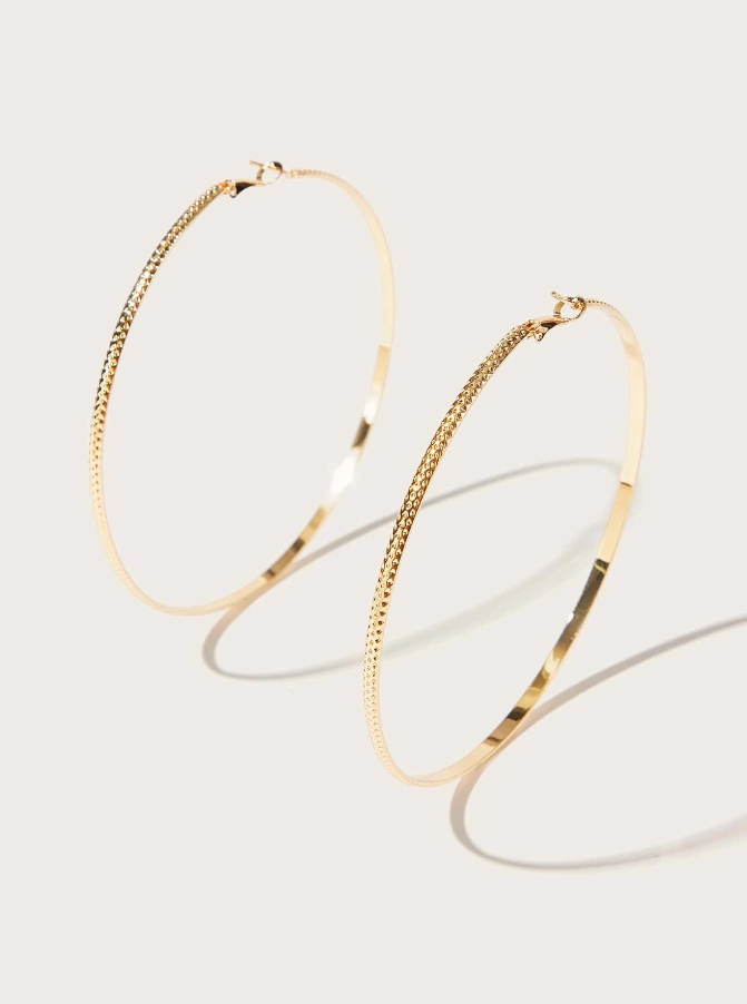 Aros Glamour Amarillo Oro