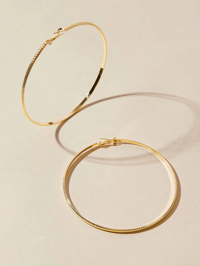 Aros Glamour Amarillo Oro