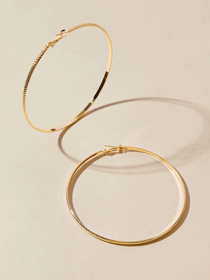 Aros Glamour Amarillo Oro