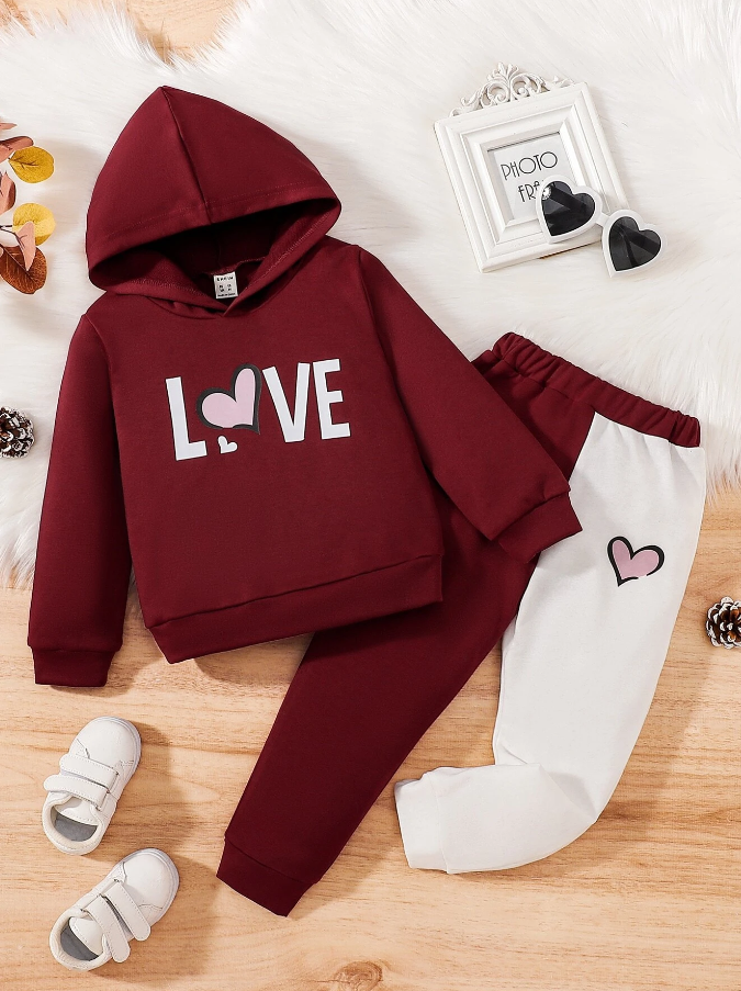 Conjunto Casual Infantil con Sudadera y Pantalón Deportivo