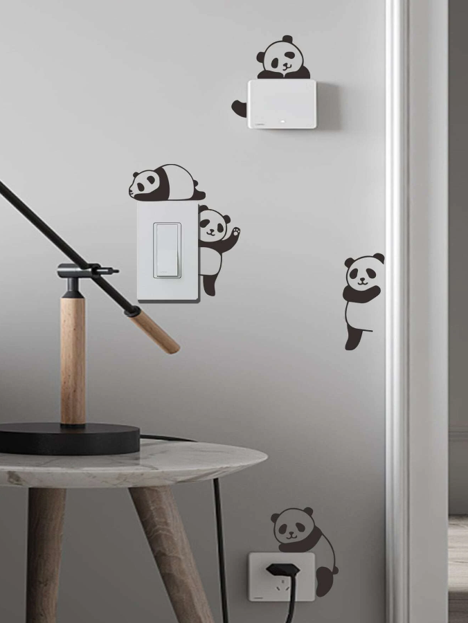 Adhesivo Decorativo "Pandas para Interruptores"